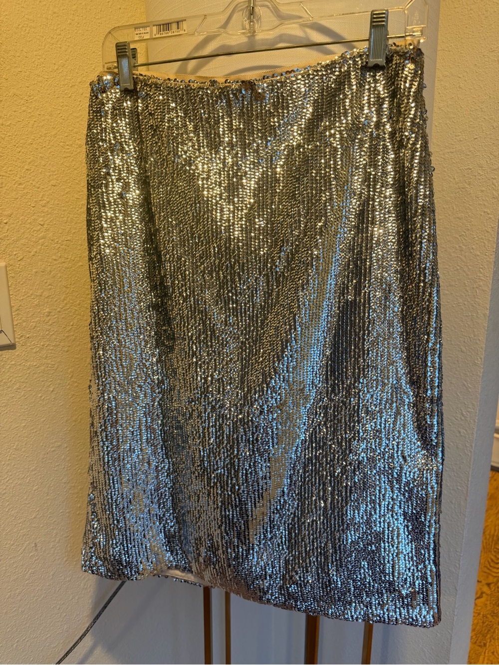 J. Crew Silver Sequin Skirt 💿